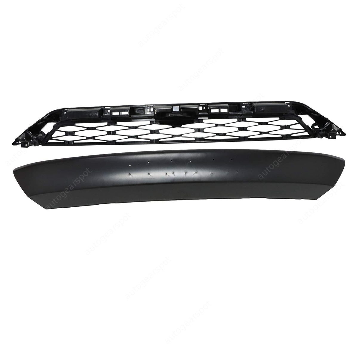 For 2014-2019 Toyota 4Runner Limited Mesh Front Bumper Upper Grille Matte Black