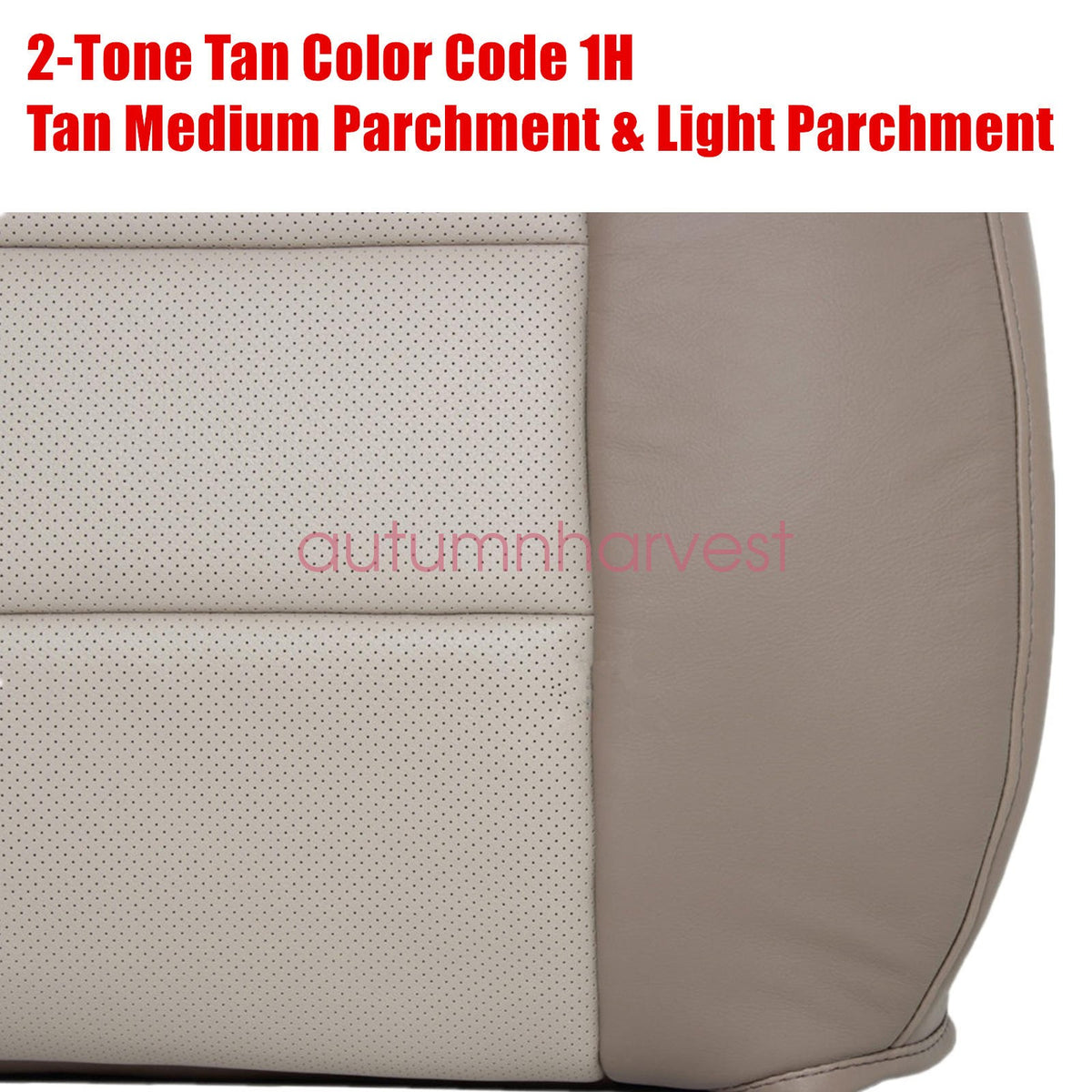 For 2003 2004 2005 2006 Ford Expedition Eddie Bauer Front Leather Seat Cover Tan