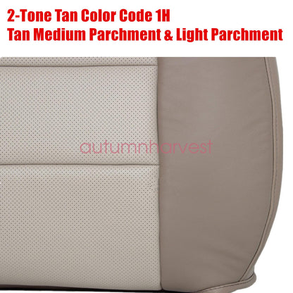 For 2003 2004 2005 2006 Ford Expedition Eddie Bauer Front Leather Seat Cover Tan