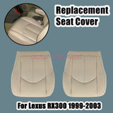 For 1999 2000 2001 2002 03 Lexus RX300 Driver & Passenger Leather Seat Cover Tan