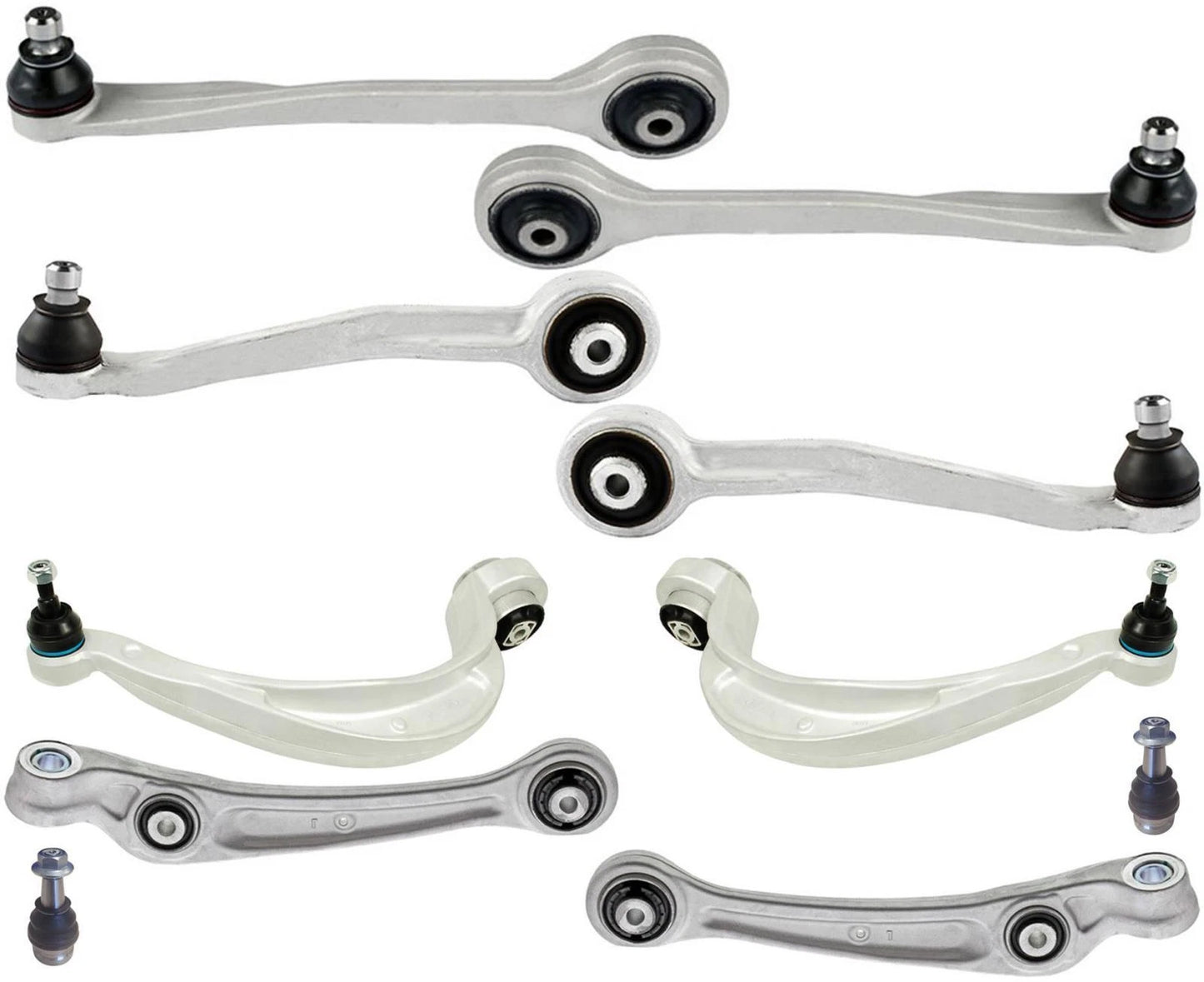 Front Upper & Lower Control Arms W/ Ball Joints For Audi S5 2010-2011 8X
