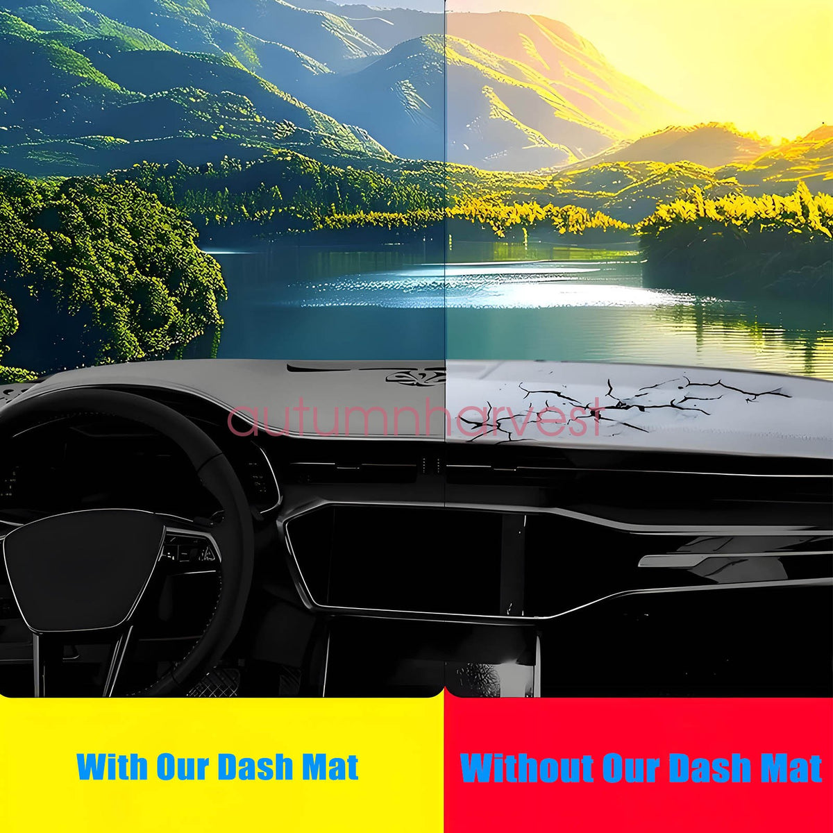 For 2022-2025 Honda Civic Leather Dashboard Dash Cover Dashmat Carpet Protector