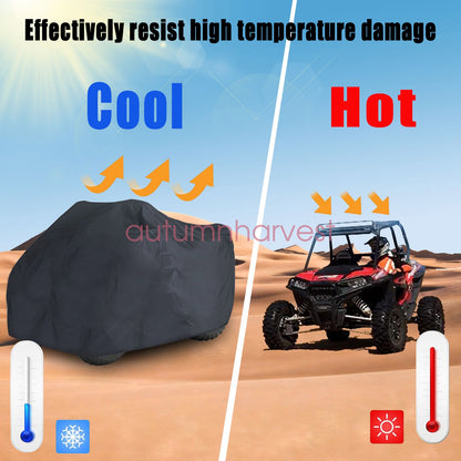 ATV Cover Heavy Duty 4 Wheeler Quad Cover All Weather Proof UV Protector - XXXL