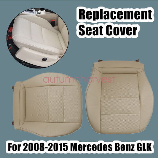 2PCS For 2008-2015 Mercedes Benz GLK 250 350 Both side Bottom Seat Cover Ivory