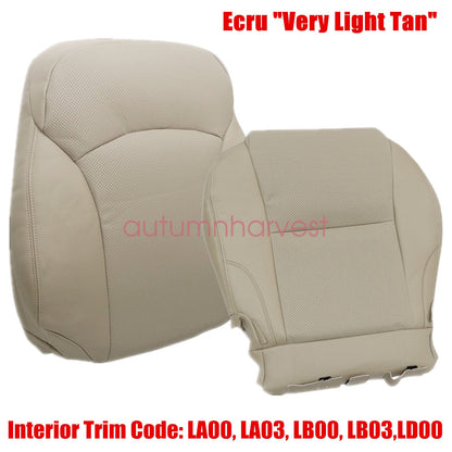 Fits 2006 2007 2008 2009 Lexus IS250 IS350 Driver Bottom & Top Seat Cover Tan 2x