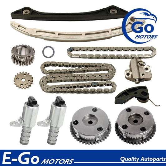 Timing Chain Kit Camshaft VVT Solenoid For Ford Edge Explorer Fusion Focus