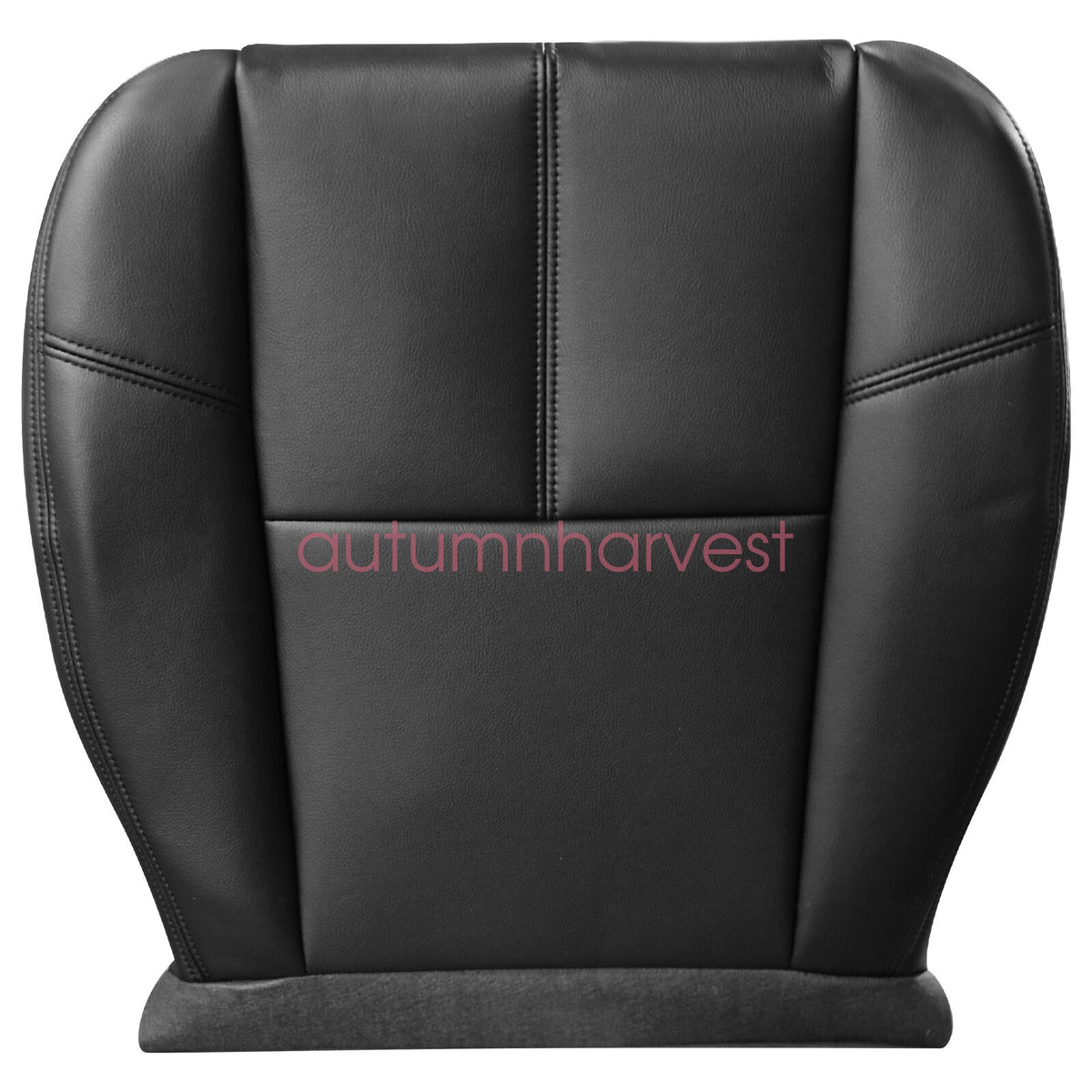 For Chevy Silverado 2007-14 3500 Driver Bottom And Top Leather Seat Cover Black