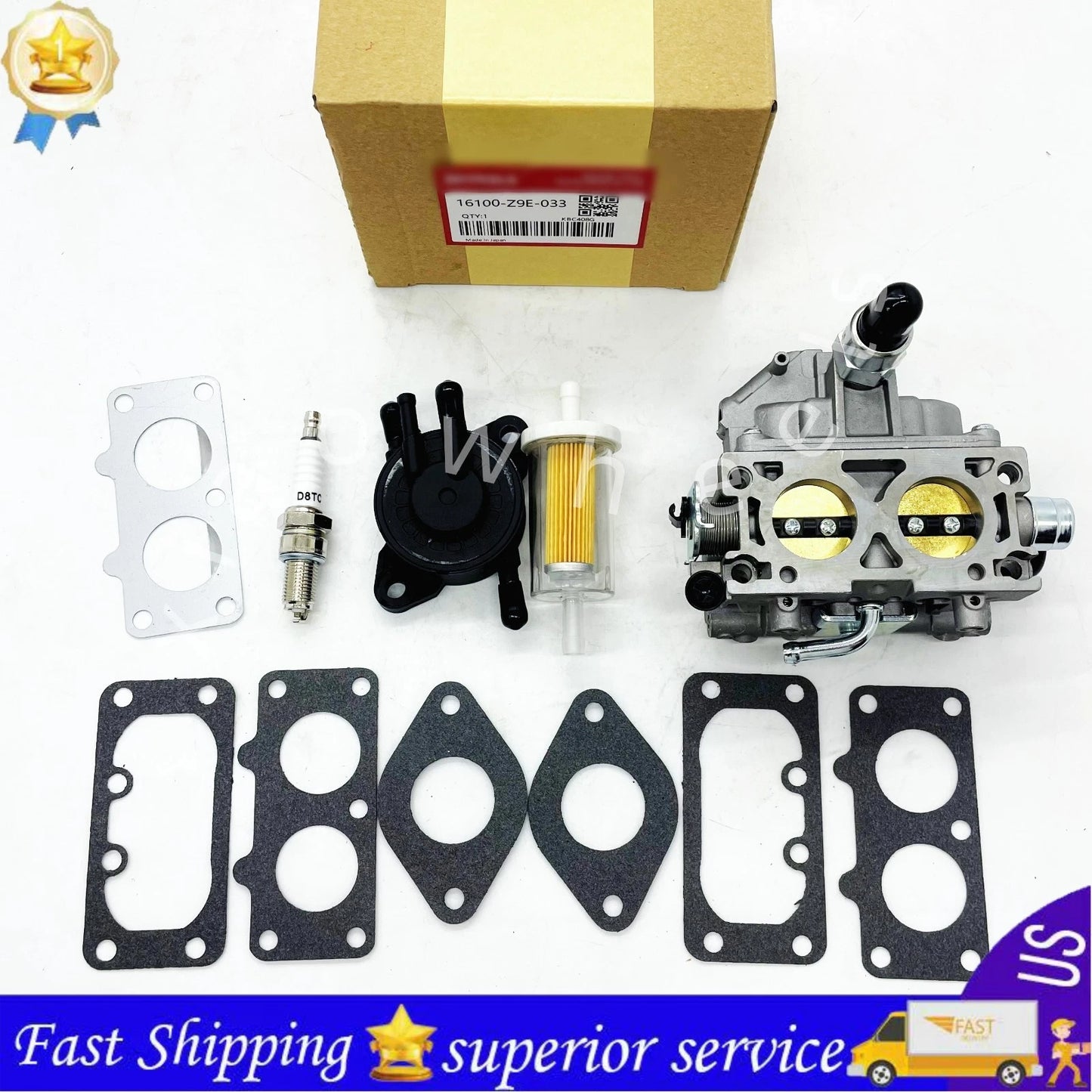 New Fits For Honda GX630 GX660 GX690 V Twin Cylinder Mower Carburetor