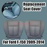 For 2009-2014 Ford F150 Lariat Driver & Passenger Bottom Seat Cover Steel Gray
