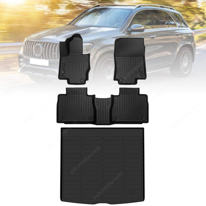 TPE Floor Mats & Trunk Cargo Liner Fits 2025 Benz GLE-Class SUV Replacement New