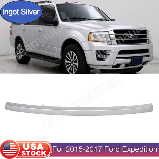 For 2015 2016 2017 Ford Expedition Front Bumper Cover Molding Chrome FL1Z8419AA