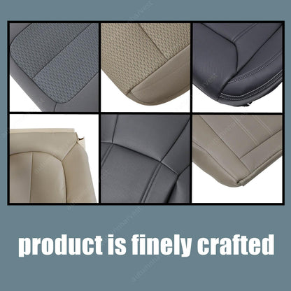 For 1999 2000 2001 2002 Chevy Silverado Front Leather Seat Covers Med Tan 522