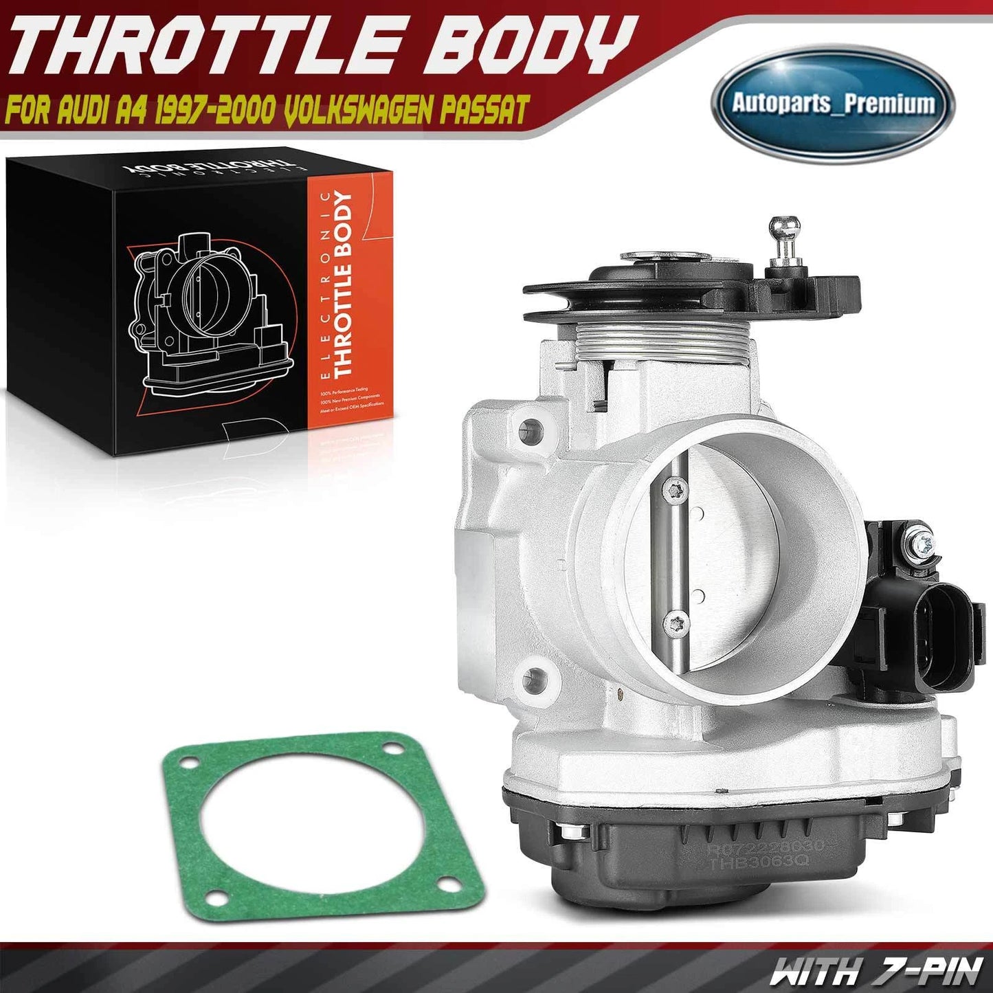 Fit Audi A4 A4 Quattro 97-2000 Volkswagen Passat 1998-20 w/Sensor Throttle Body