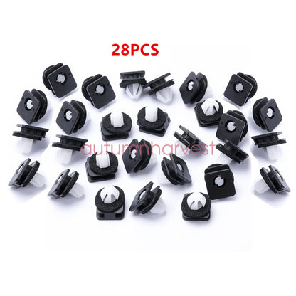28x Fit Ford Explorer 2011-2019 Kit A-Pillar Trim Front Windshield Molding Clips