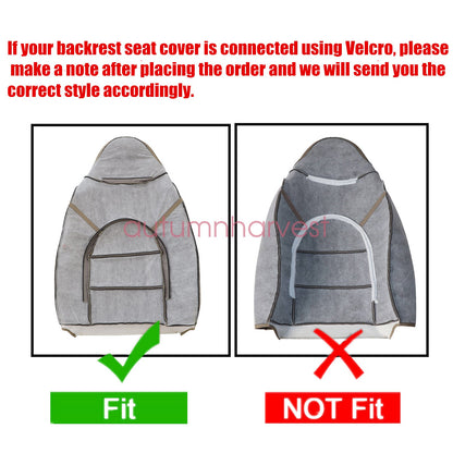 6x 1999 2000 For Ford F250 Replacement Driver & Passenger Leather Seat Cover TAN