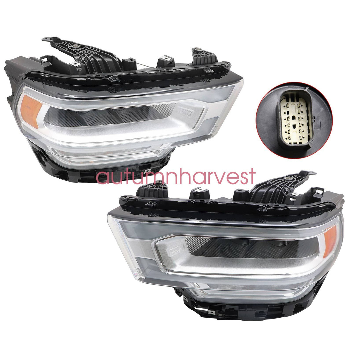Headlight Full LED w/ Reflector Type For 2019 2020-2024 Ram 2500 3500 Left&Right