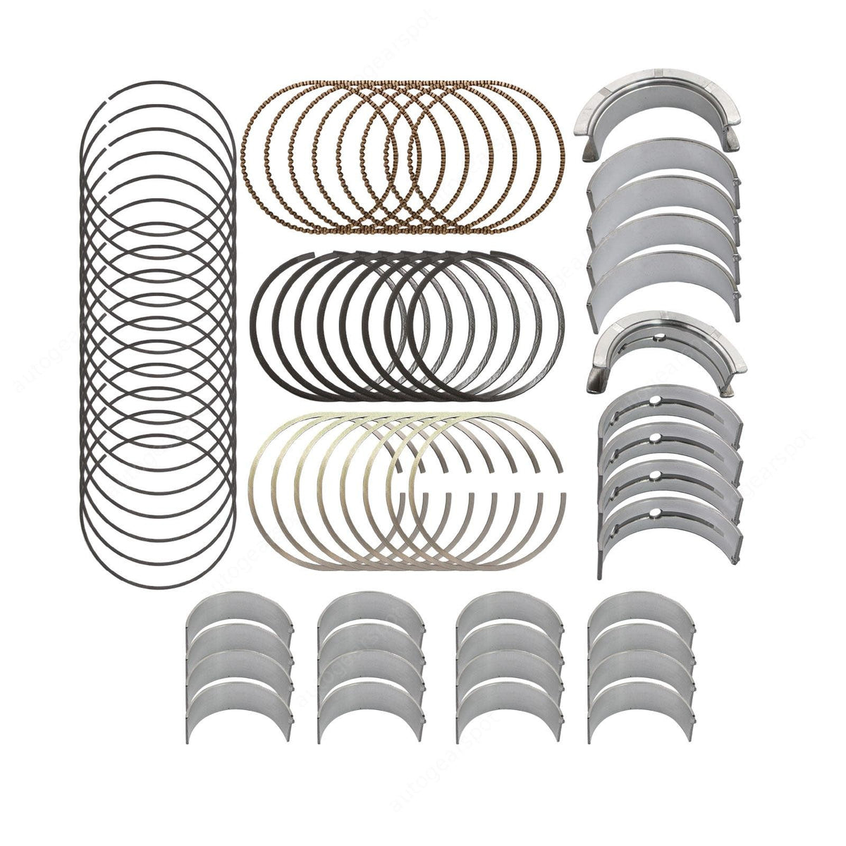 Fits For Chevrolet LS Gen III IV Main & Rod Bearings w/ Moly Piston Rings NEW