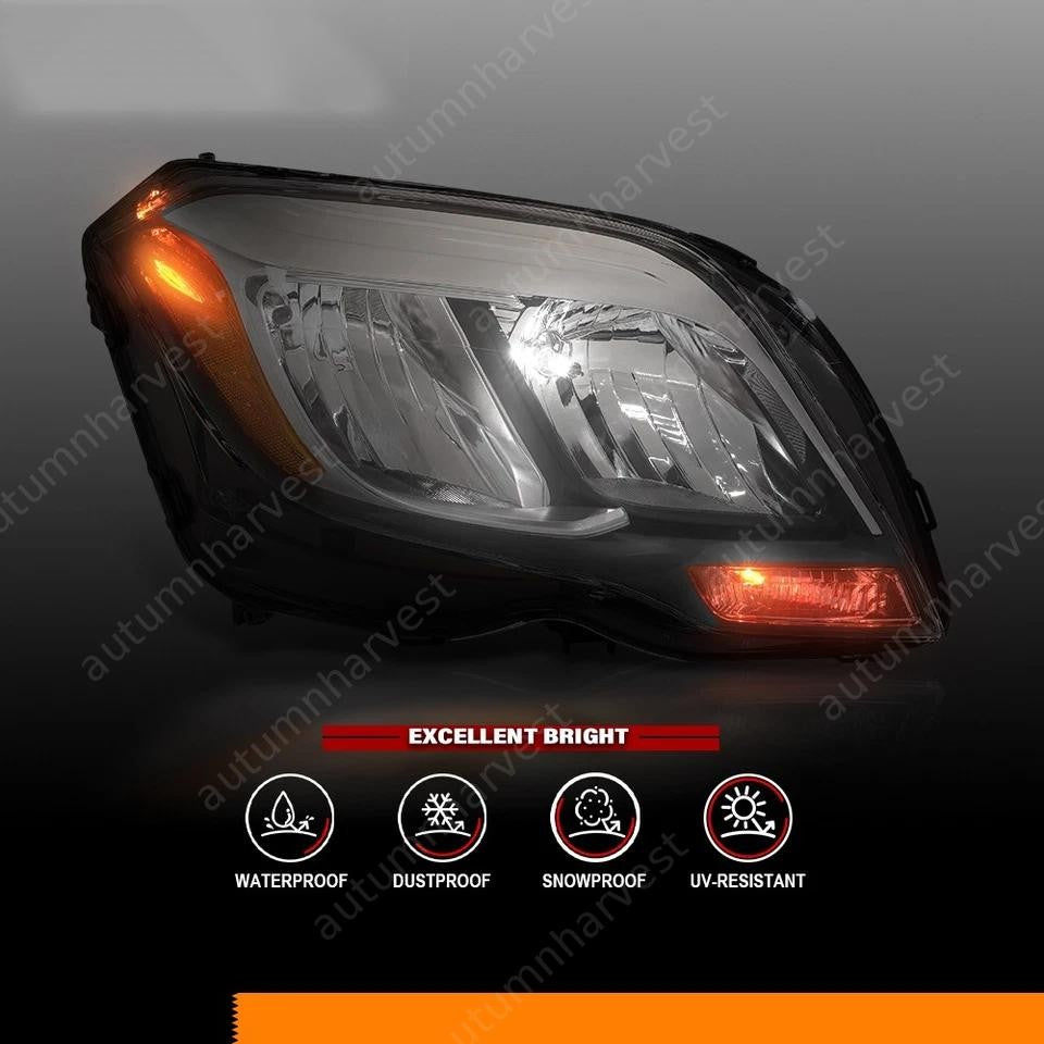 Left and Right Side Headlight Set For 13-15 Mercedes Benz GLK250 GLK350 w/o Bulb