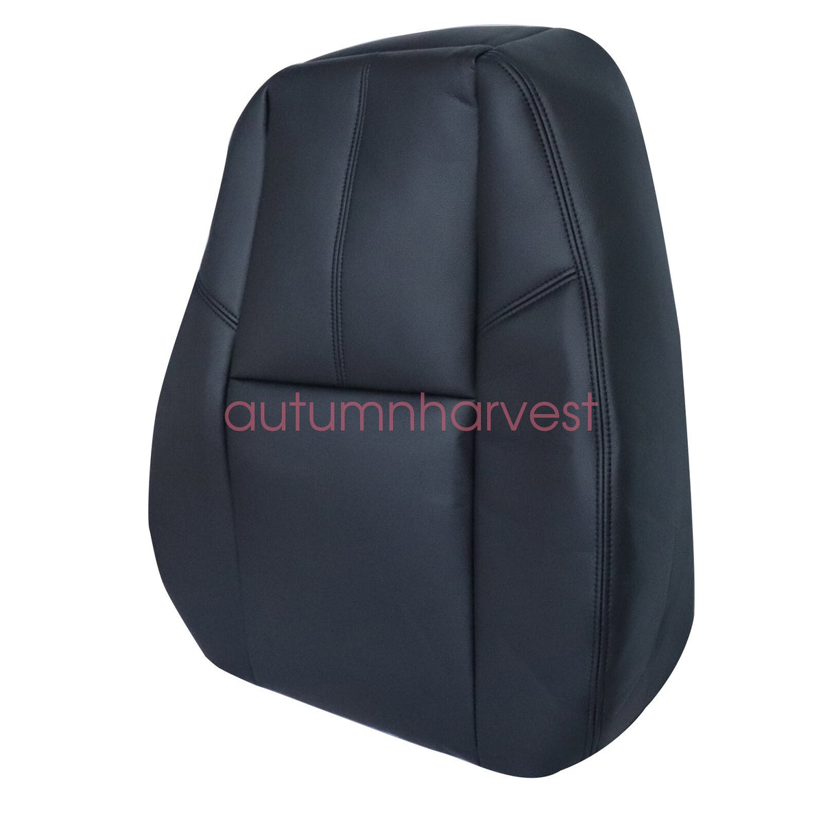 For Chevy Silverado 2007-14 3500 Driver Bottom And Top Leather Seat Cover Black