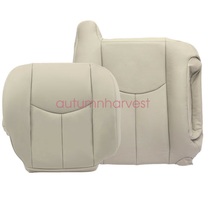 For 2003-2006 Chevy Tahoe Suburban Passenger Leather Seat Cover Light Tan 522