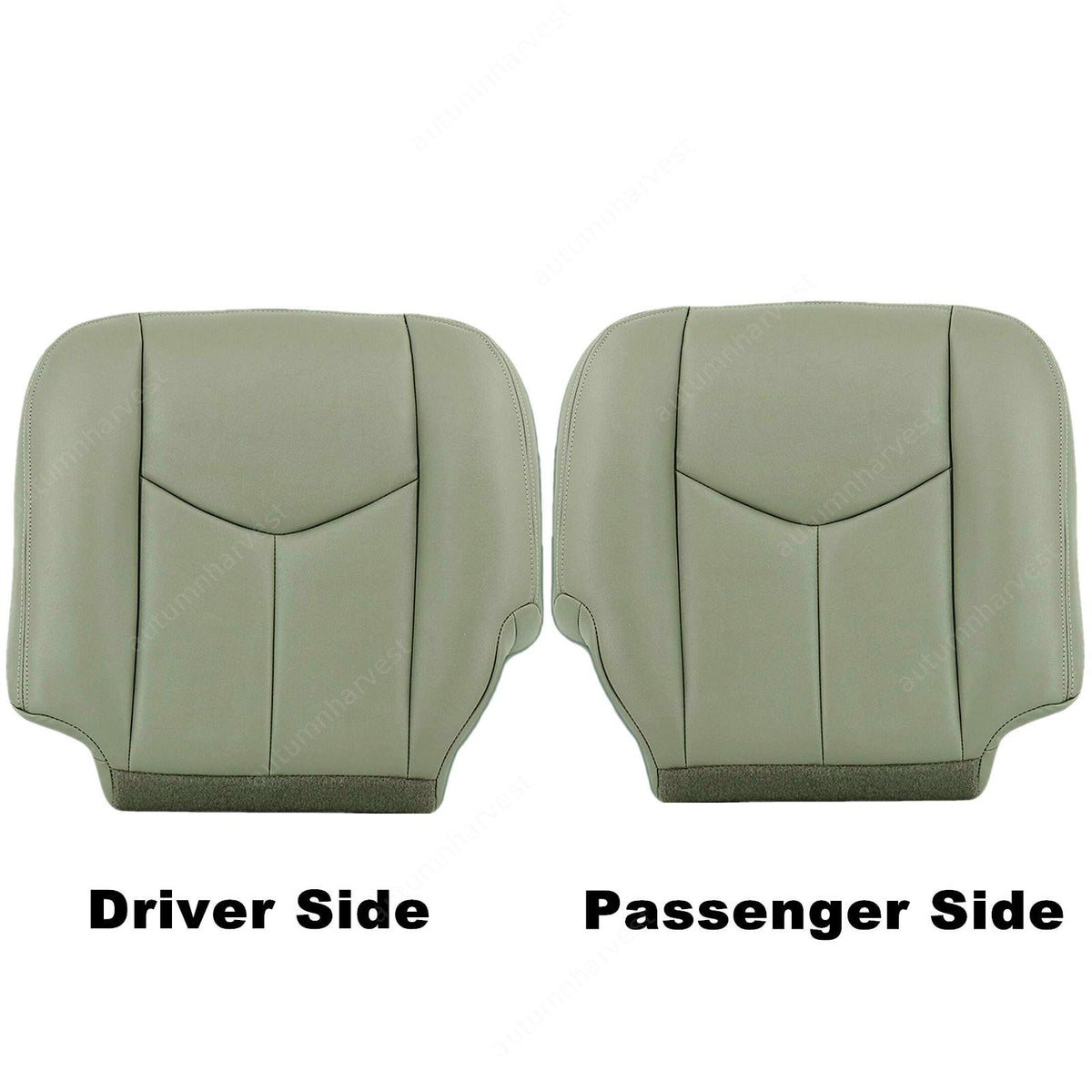 For 2003-2006 Chevy Silverado Leather Seat Cover Gray 922 LH & RH Side Bottom