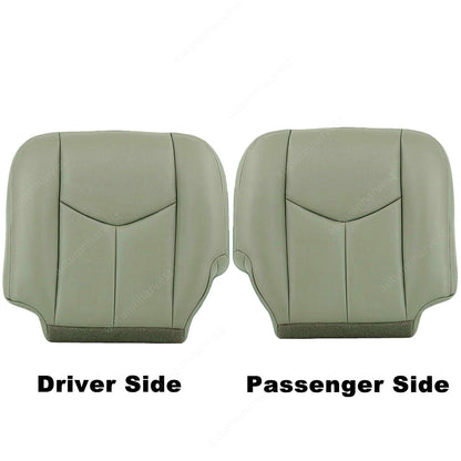 For 2003-2006 Chevy Silverado Leather Seat Cover Gray 922 LH & RH Side Bottom