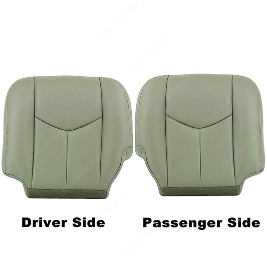 For 2003-2006 Chevy Silverado Leather Seat Cover Gray 922 LH & RH Side Bottom