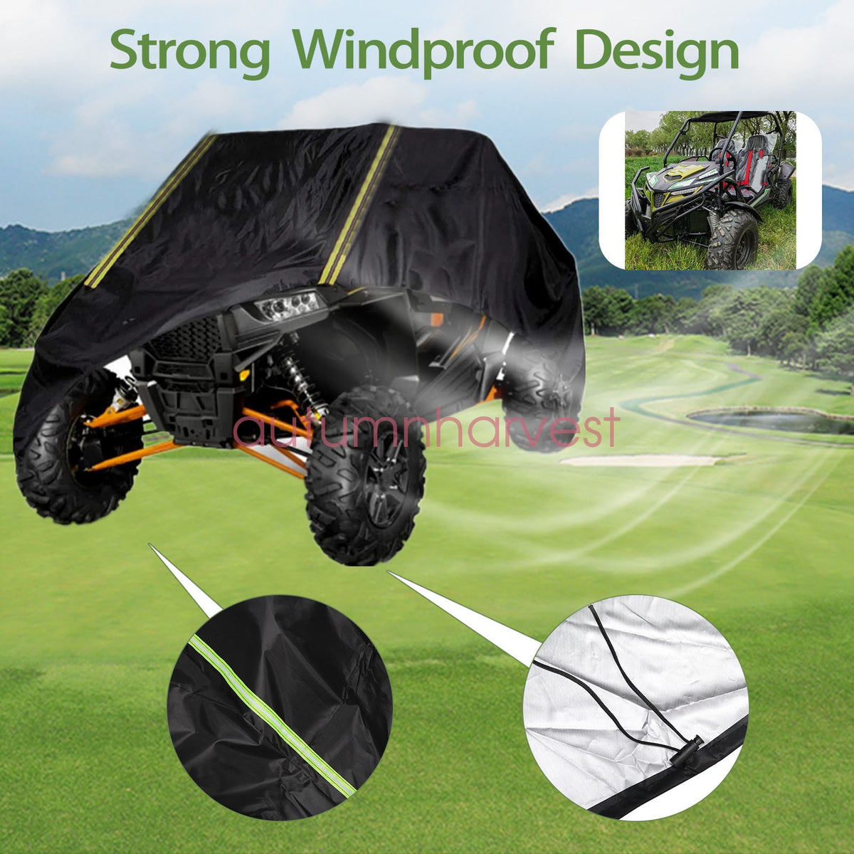 Dustproof All Weather General For Polaris RZR XP 4 Turbo S4 UTV Storage Cover