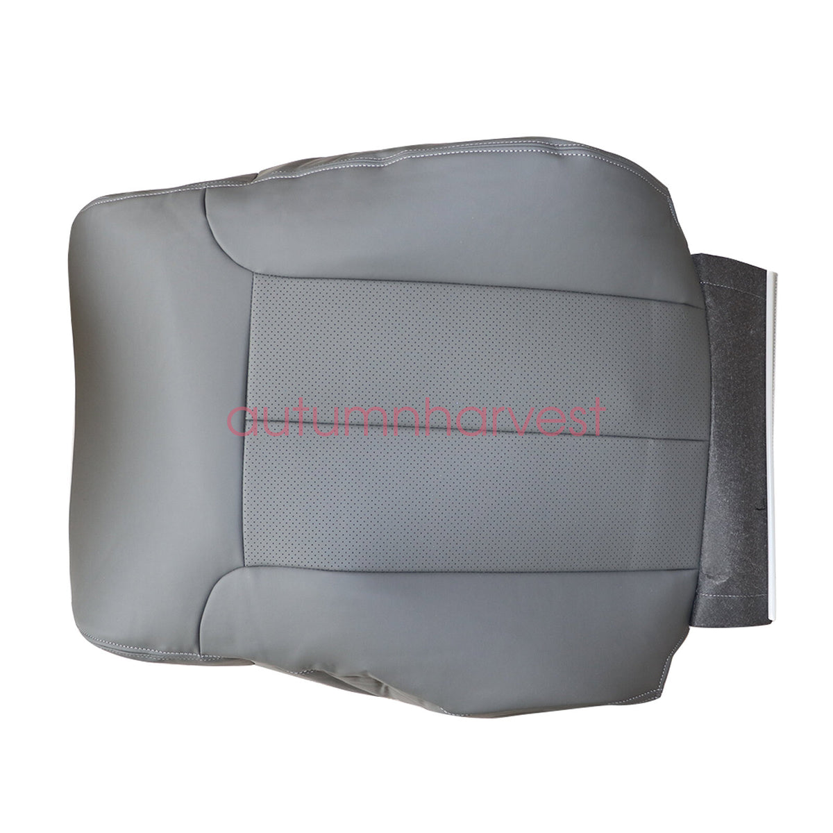 For 2009-2014 Ford F150 Lariat Passenger Top PERFORATED Seat Cover Steel Gray