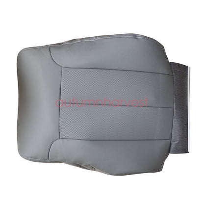 For 2009-2014 Ford F150 Lariat Passenger Top PERFORATED Seat Cover Steel Gray
