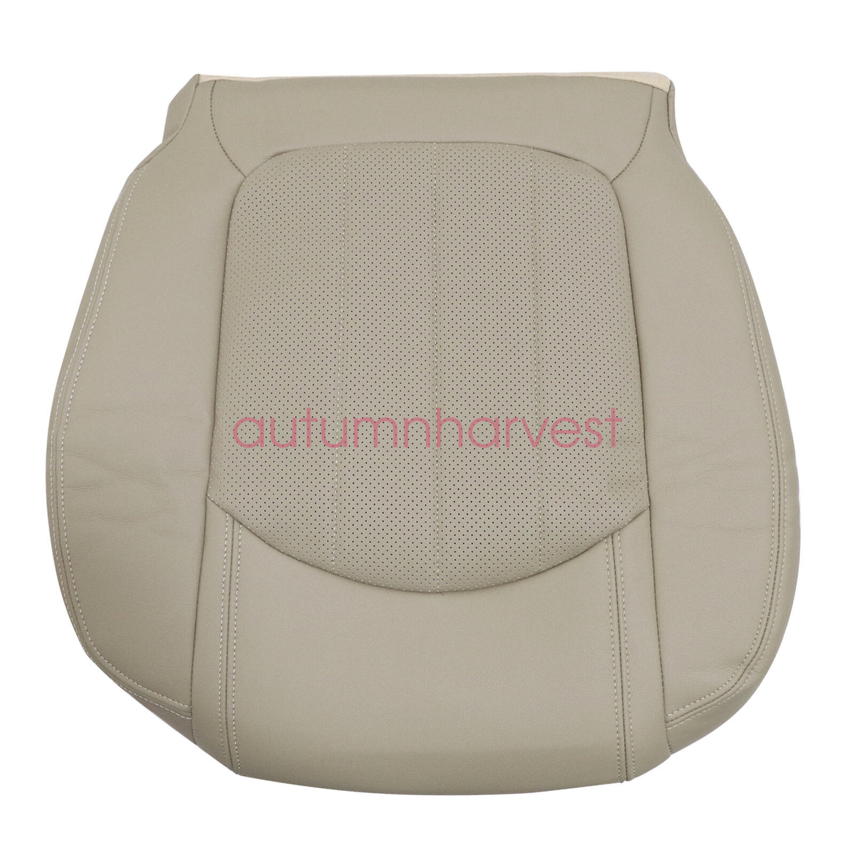 Fits 08-12 Buick Enclave Driver & Passenger Bottom AC Seat Cover Leather Tan