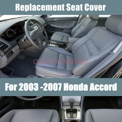 For 2003 2004 2005 2007 Honda Accord 4-Door Driver & Passenger Seat Cover