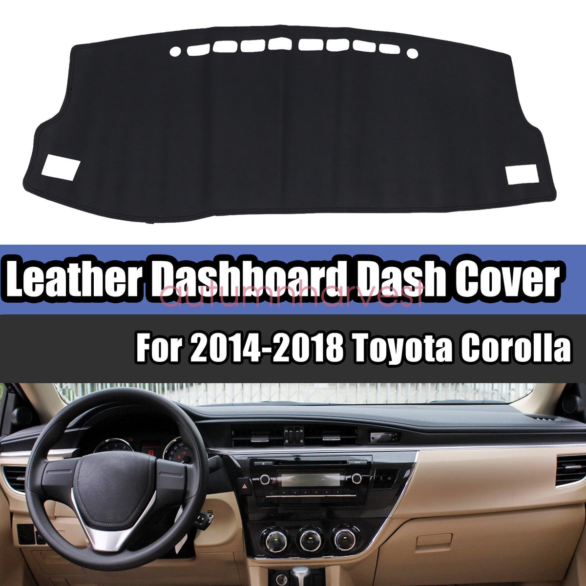 For 2014 2015 2016 2017 2018 Toyota Corolla Dashboard Dash Cover Mat Dashmat New
