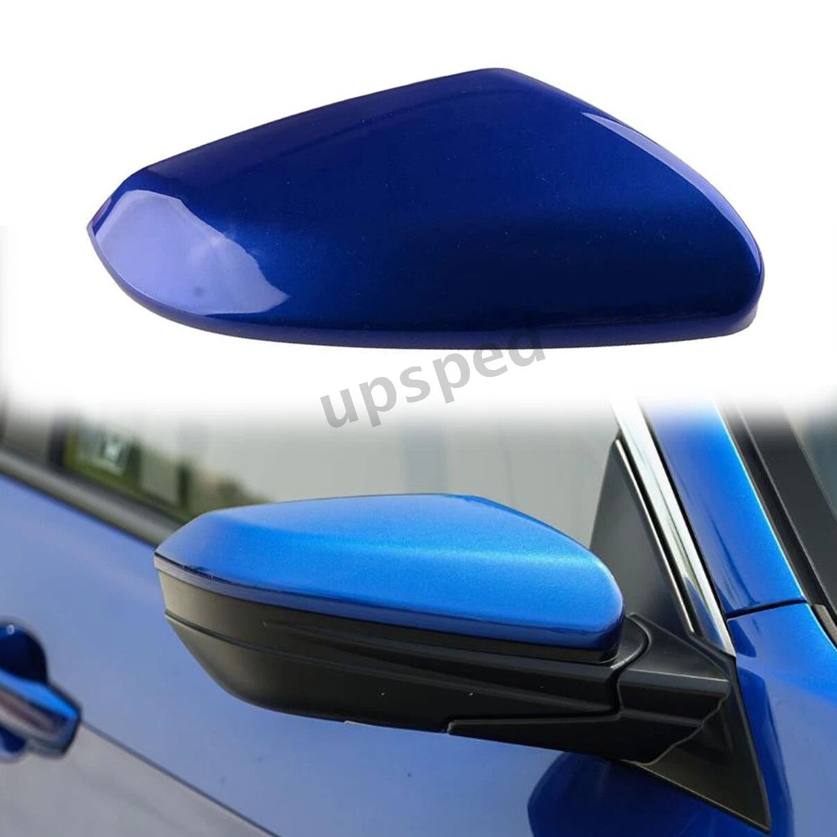 Right Passenger Side Blue Rearview Mirror Cap Cover For HONDA CIVIC 2016-2020