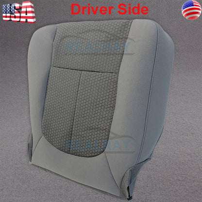 Driver Bottom Cloth Seat Cover Gray For 2011-2016 Ford F250 F350 F450 F550 XLT