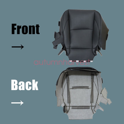 For 2007-2012 LEXUS ES350 Both Side Bottom & Lean Back Seat Cover Leather Black