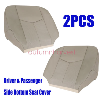 Fits 2003 2004 2005 2006 Cadillac Escalade Driver & Passenger Bottom Seat Cover