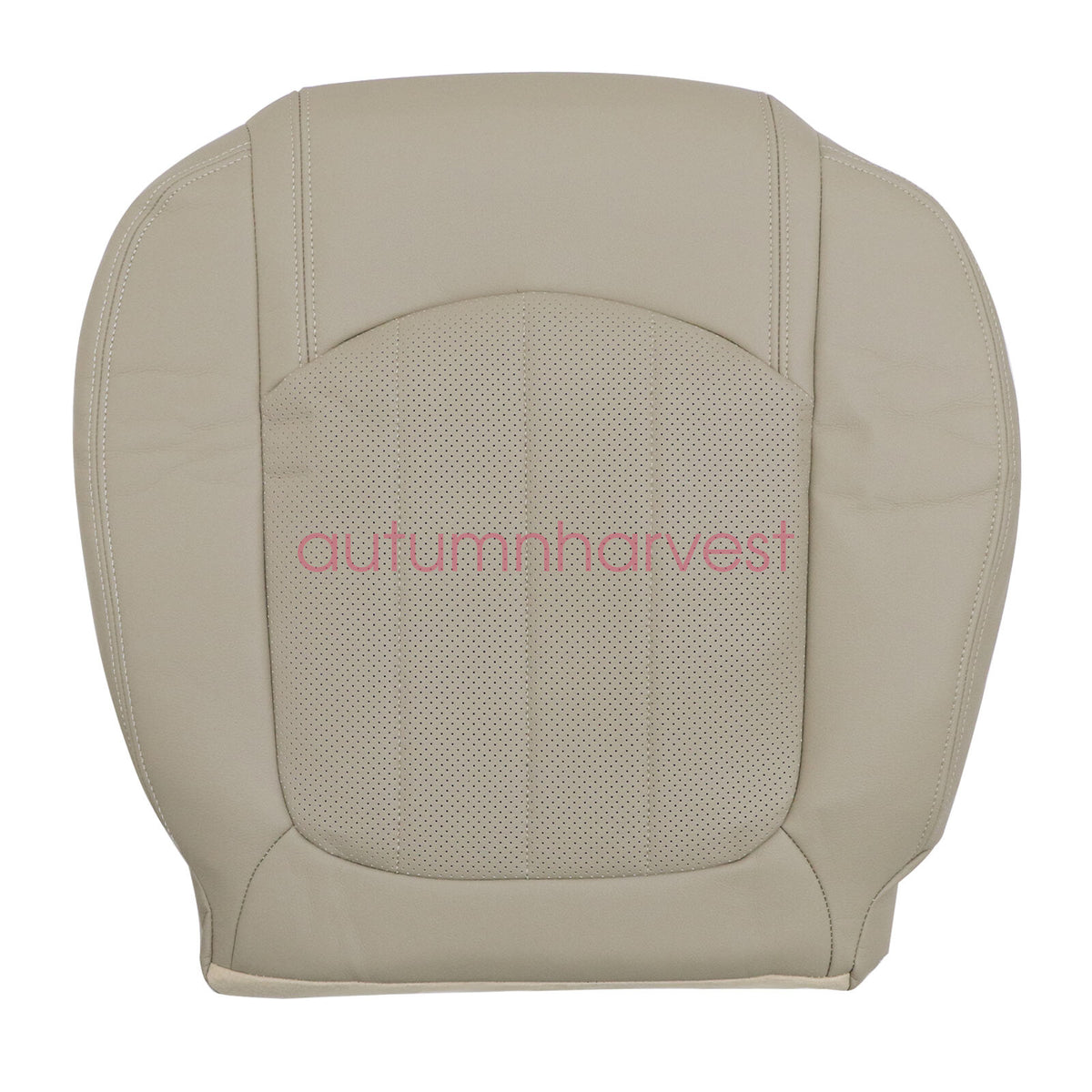 Fits 08-12 Buick Enclave Driver & Passenger Bottom AC Seat Cover Leather Tan