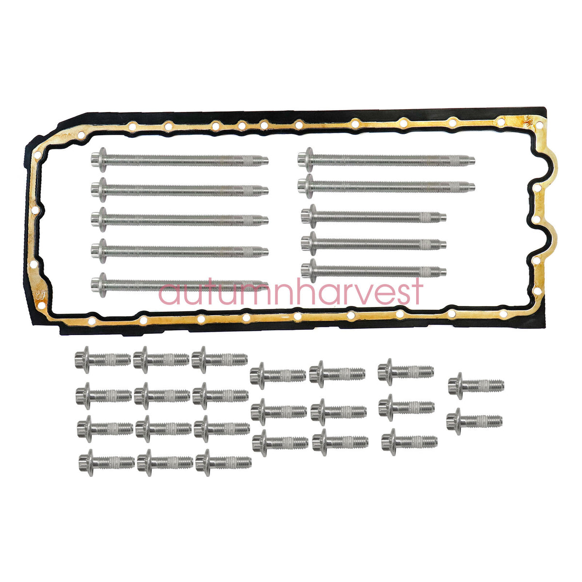 Engine Oil Pan Gasket w/ Engine Oil Pan Bolt Kit For BMW 335i 435i 535i N55 N54