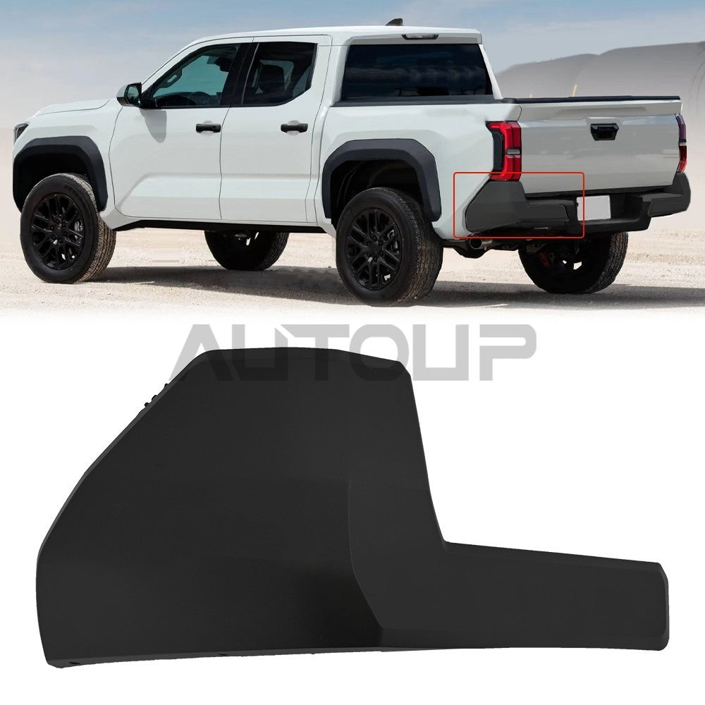 Left Side Rear Bumper Extension Corner Cover Black For Toyota Tacoma 2024-2025