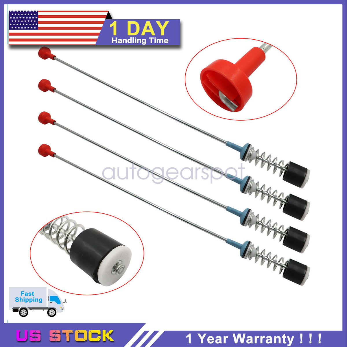 For Samsung WA50R5200AW WA50R5400AV DC97-05280W Washer Suspension Rod Kit
