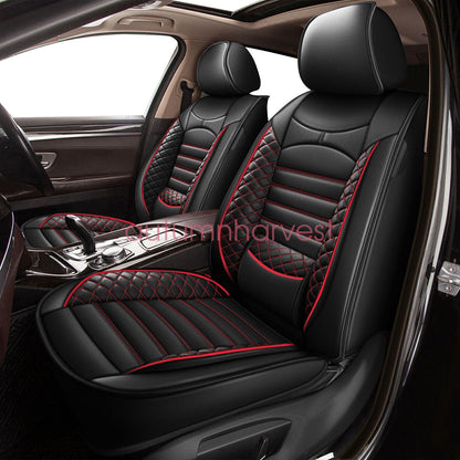 For 2007-2023 Toyota Tacoma Crew Cab 4-Door Car 5-Seat Covers PU Leather Cushion