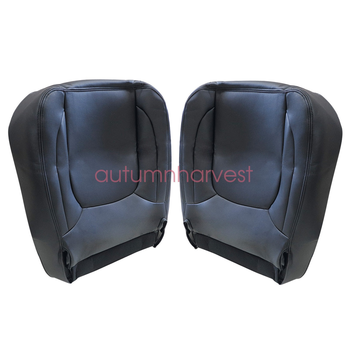 Driver Passenger Bottom Seat Cover Fits 2004 2005 Dodge Ram 1500 2500 3500 Black