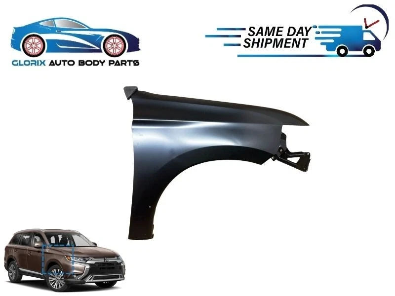 For Mitsubishi Outlander 2016-2018 Front Fender Passenger Side w/ Molding Holes