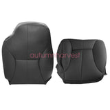 Driver Bottom-Back Leather Seat Cover Black For 1998-02 Dodge Ram 1500 2500 3500