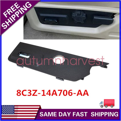 Driver Seat Switch Cover Bezel Panel Trim For F-250 350 450 Super Duty 2008-2010