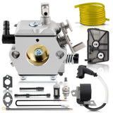 Carburetor w/ Fuel Line For STIHL 028 028AV WOODBOSS 028WB HU-40D Walbro WT-16B