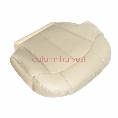 For 1999-2002 Chevy Suburban 1500 2500 Front Bottom Leather Seat Cover Light Tan