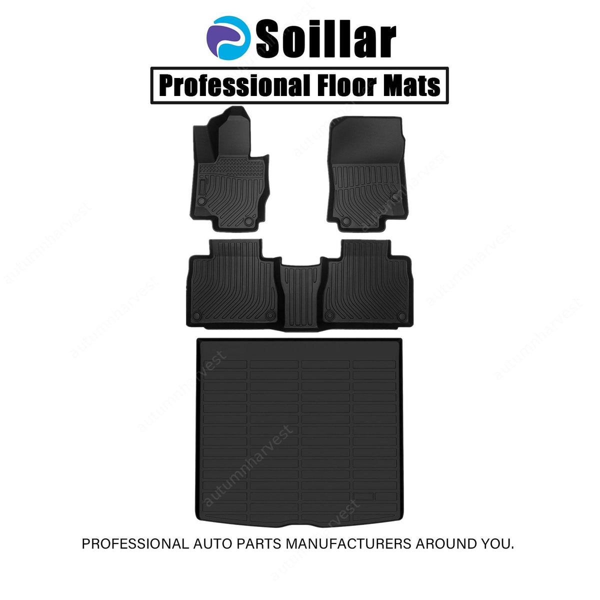 TPE Floor Mats & Trunk Cargo Liner Fits 2025 Benz GLE-Class SUV Replacement New