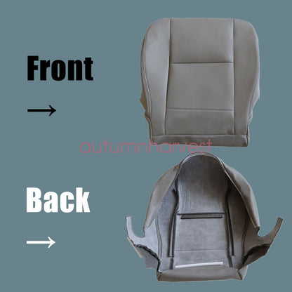 For 2000-2004 Toyota Tundra Sequoia Driver & Passenger Leather Seat Cover Gray